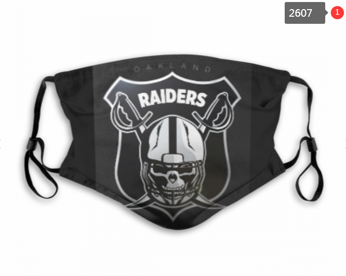 NFL Oakland Raiders #48 Dust mask with filter->nfl dust mask->Sports Accessory